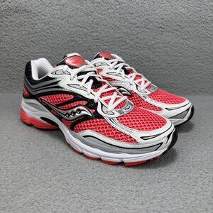Saucony ProGrid Omni 9 Men 10.5 Shoe Silver Coral Pink Running Sneakers Trainers
